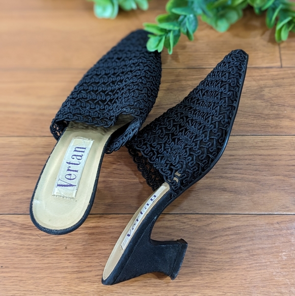 VINTAGE Vertan crochet mules size 5.5 - Picture 4 of 6